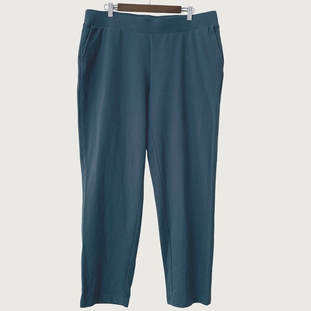 J.Jill Pure Jill Slim Leg Pants Women 2X Blue-Grey Pull On Elastic Waist Stretch